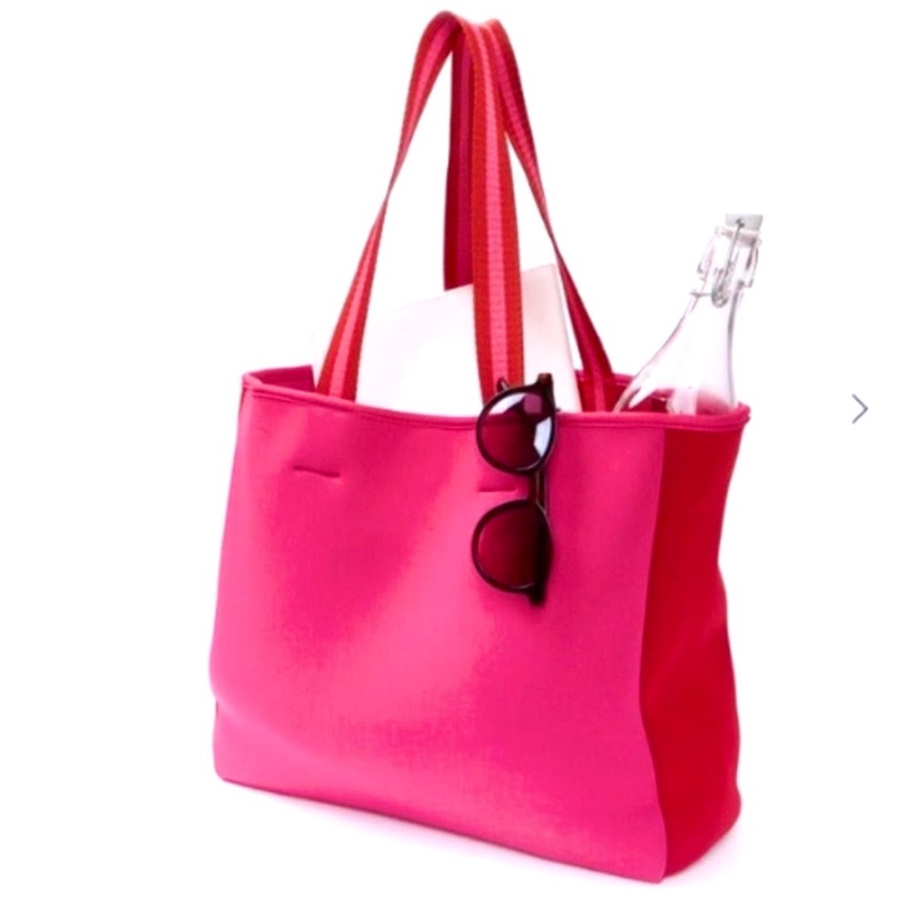 Summersalt Neoprene Beach Tote - Pink / Red